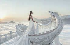 AI-Inspired Fantastical Bridal Collections