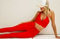 Ultra-Chic Red Activewear Lines