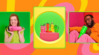 Neon-Colored Portable Bottles Image 1