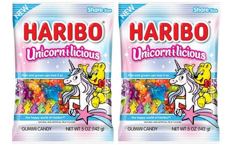 Unicorn-Shaped Gummy Candies