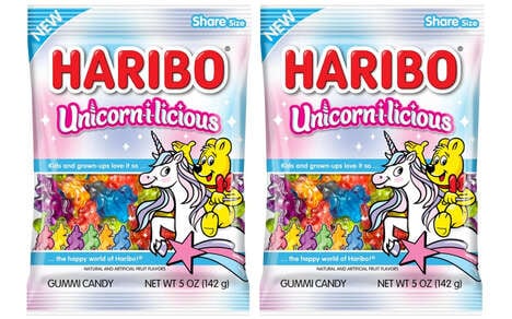 Unicorn-Shaped Gummy Candies