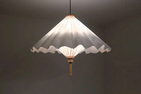 Umbrella-Inspired Whimsical Lamps