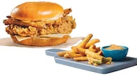 Deep-Fried Pickle-Topped Sandwiches Image 1