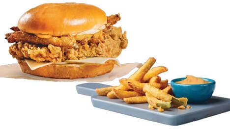 Deep-Fried Pickle-Topped Sandwiches