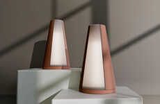 Earthy Terracotta Tablet Lamps
