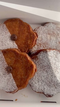 Flattened Chocolate-Filled Croissants
