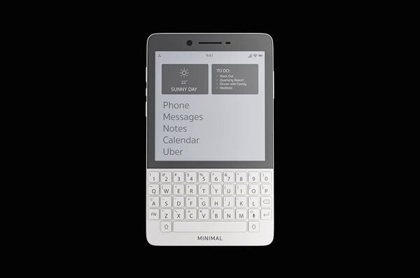 Keyboard-Intact E-Ink Smartphones