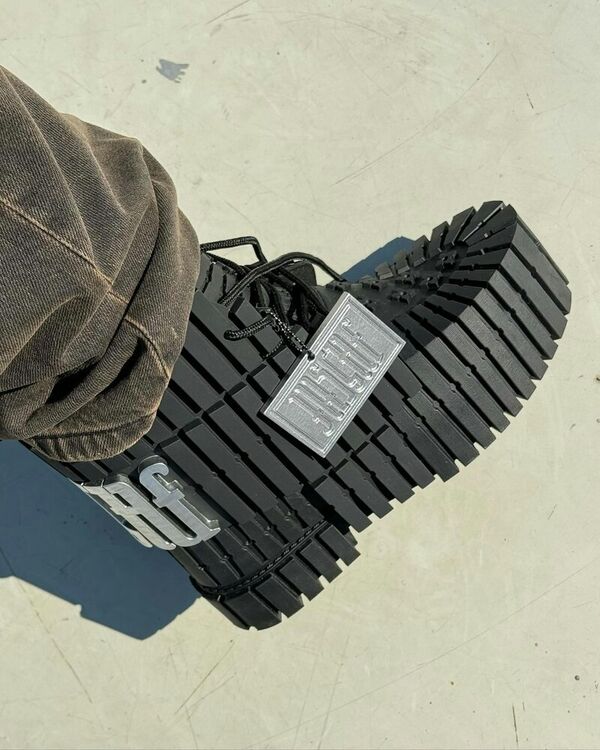Industrial Textural Rugged Boots