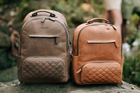 Full-Grain Leather Backpacks