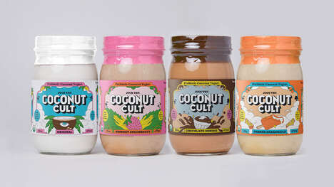 Citrusy Probiotic Coconut Yogurts