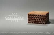 Cardboard-Resembling Illusion Cakes