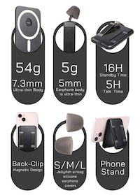 Slim Magnetic Smartphone Earbuds Image 3