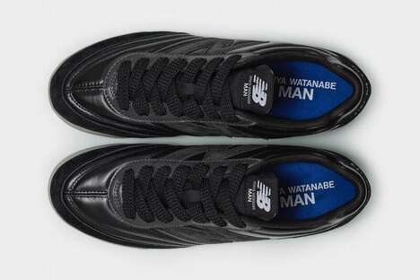 Glossy Stealthy Tonal Sneakers