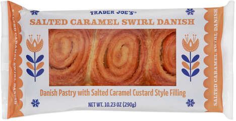 Swirled Salted Caramel Danishes