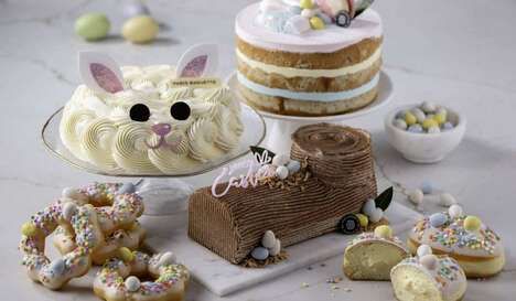 Swirled Bunny Face Cakes