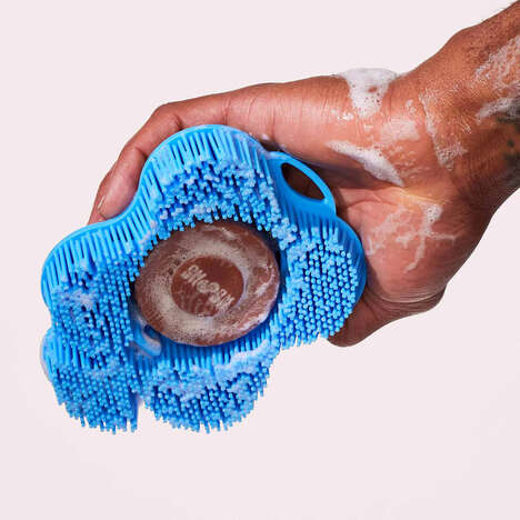 Soap-Embedded Body Scrubers
