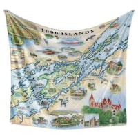 Map-Inspired Fleece Blankets Image 2