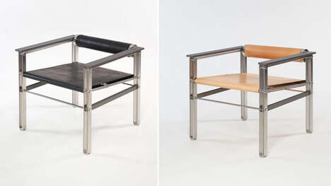 Leather-Accented Industrial Seating