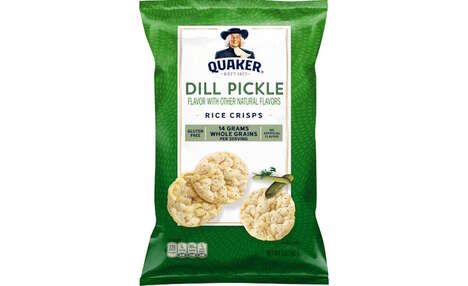 Pickle-Flavored Rice Crisps