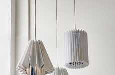 Upcycled Correx Lampshades