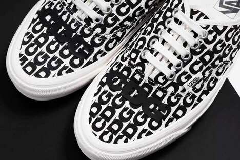 Patterned Monochormatic Skate Sneakers