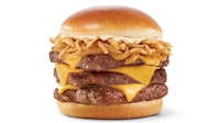 Meaty Onion-Topped Burgers Image 1