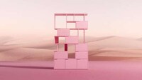 Pink Tonal Shelving Units Image 1