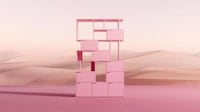 Pink Tonal Shelving Units