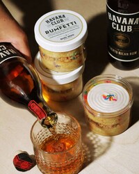Boozy Funfetti Rum Cakes