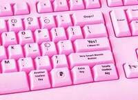 Pink Keyboard For Blondes Image 2