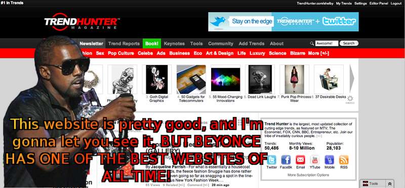 Kanye-Fied Websites