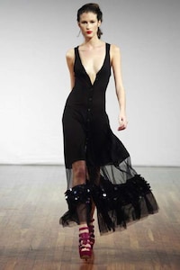 Unisex Mesh & Sequins Image 3