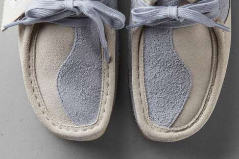 Waved Graphic Moccasin Shoes