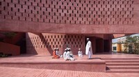 Perforated Pink Concrete Mosques Image 2