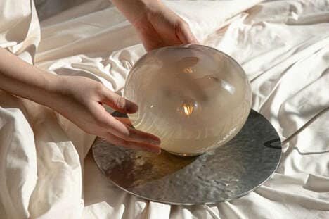 Whimsical Glass Bubbled Lamps