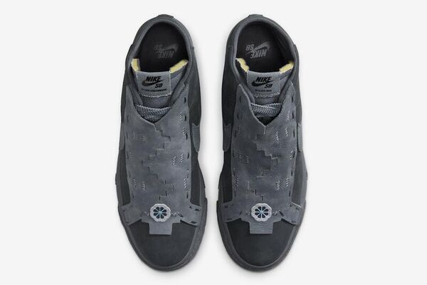 Laceless Textural Mid-Cut Sneakers