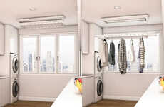 Ceiling-Mounted Laundry Racks