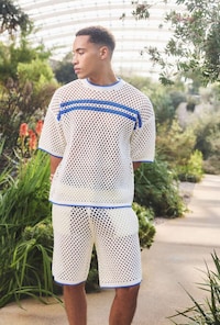 Summer-Ready Crochet Menswear Image 4