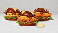 Crispy QSR Club Sandwiches