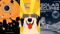 Vintage-Inspired Eclipse Posters