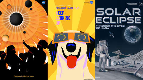 Vintage-Inspired Eclipse Posters