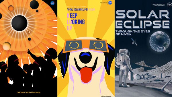 Vintage-Inspired Eclipse Posters