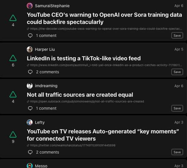 Content Creator News Sources