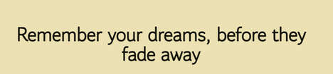 Dream Archiving Apps