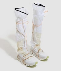 Dynamic Thigh-High Tech Sneakers Image 2