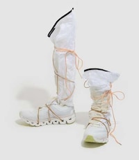 Dynamic Thigh-High Tech Sneakers Image 3