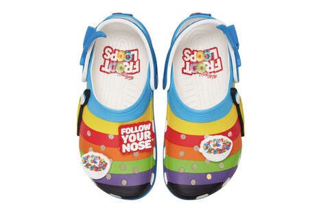 Cereal-Themed Multi-Color Clogs