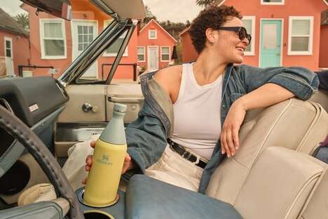 Stylish Dual-Opening Water Bottles