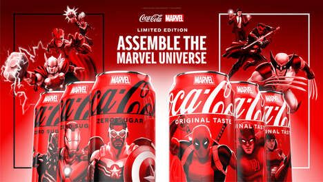 Comic-Inspired Soda Cans