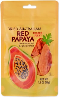 Dried Red Papaya Snacks Image 1